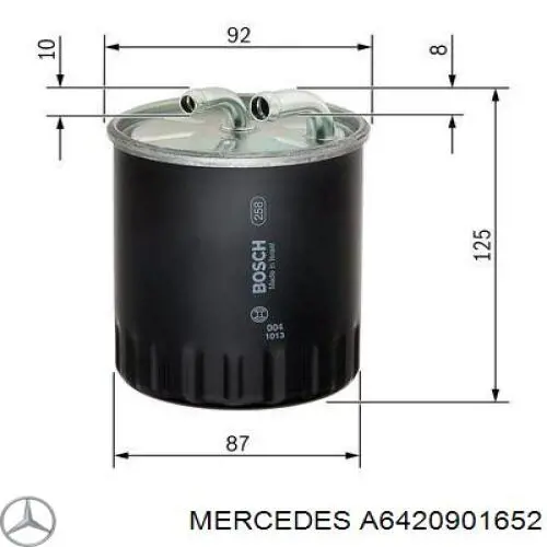 Купить A6420901652 Mercedes Фильтр-отстойник топлива грубой очистки