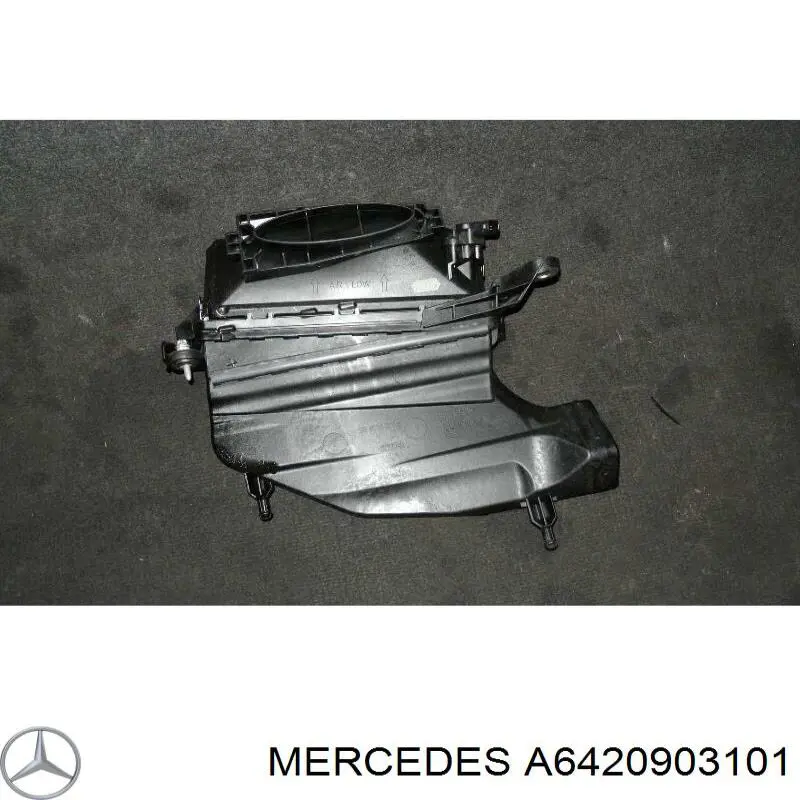 Корпус воздушного фильтра левый Mercedes 6420903501 цена, от 25.34 USD