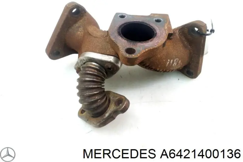 Газопроводы (коллектор выпускной) на Mercedes E  W211
