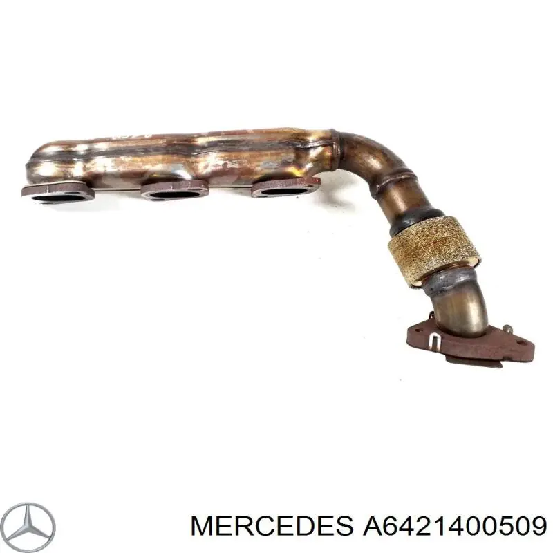 A6421400509 Mercedes tubo coletor de escape esquerdo