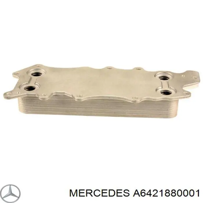 A6421880001 Mercedes radiador de óleo (frigorífico, debaixo de filtro)