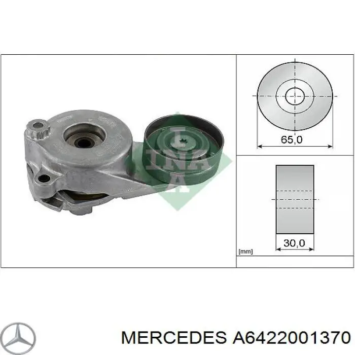 Compre A6422001370 Mercedes Reguladora de tensão da correia de transmissão