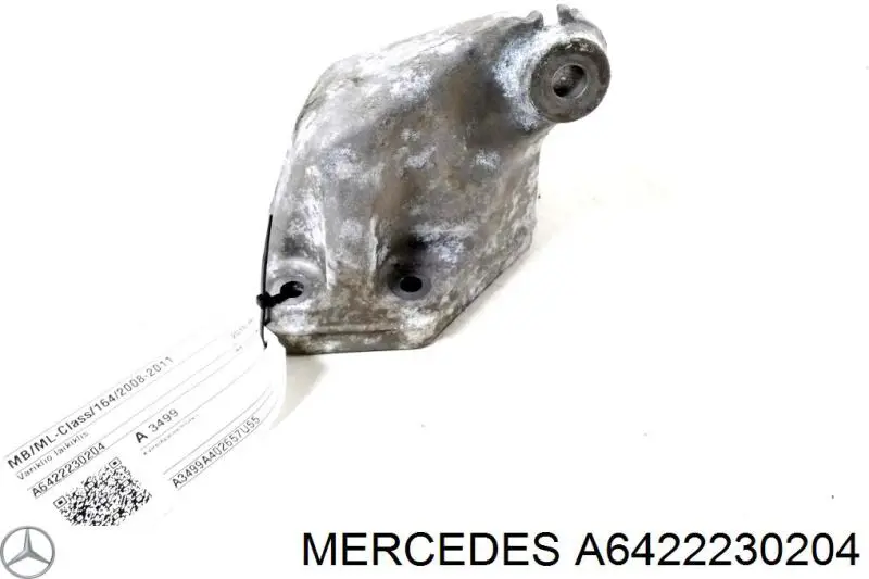 Кронштейн подушки (опоры) двигателя левой A6422230204 Mercedes