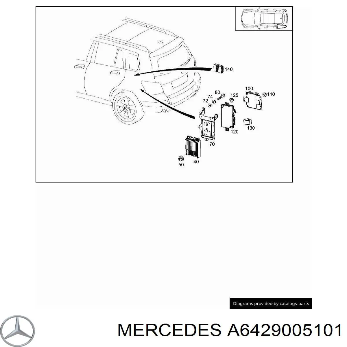  Mercedes 6429006301 цена, от 63.34 USD