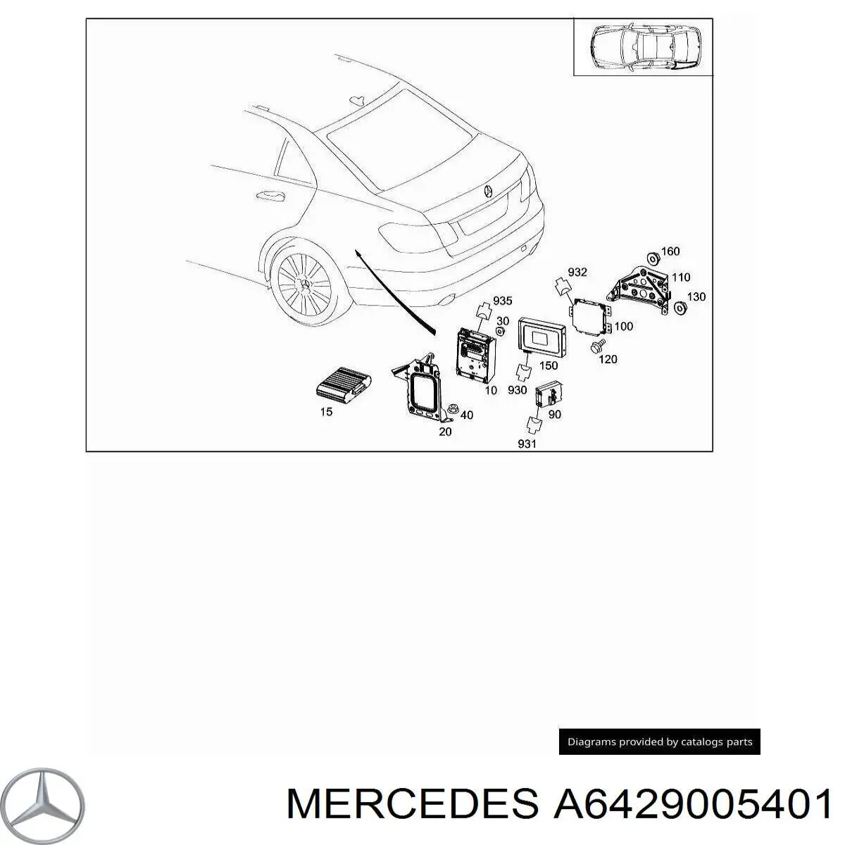 A6429005401 Mercedes Блок управления AD BLUE