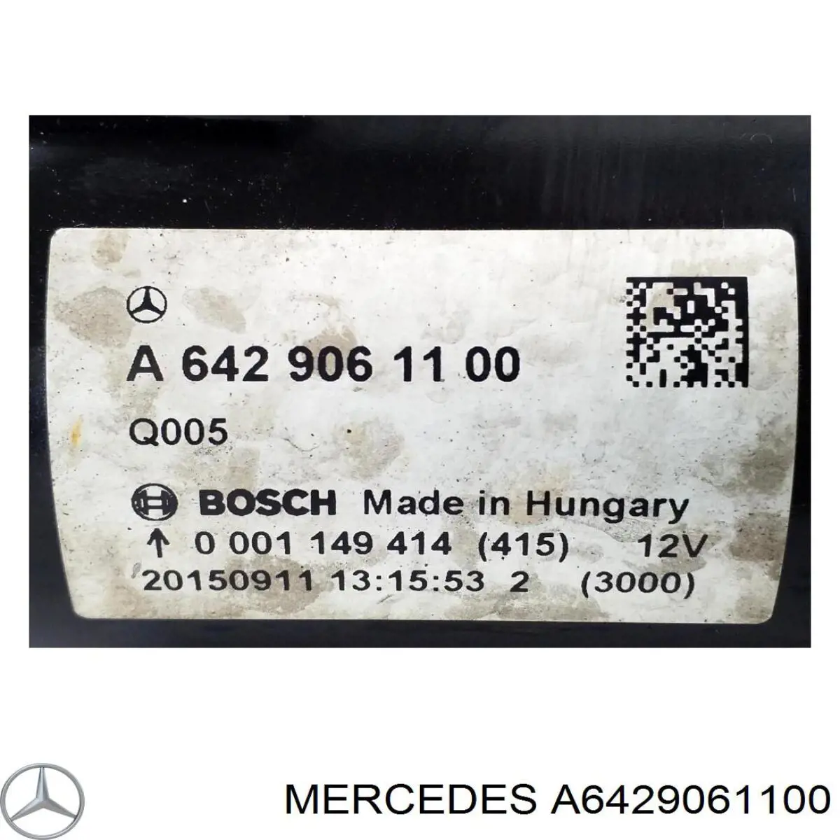 A6429061100 Mercedes Стартер автомобиля