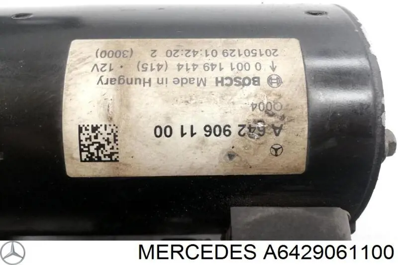 Стартер A6429061100 Mercedes