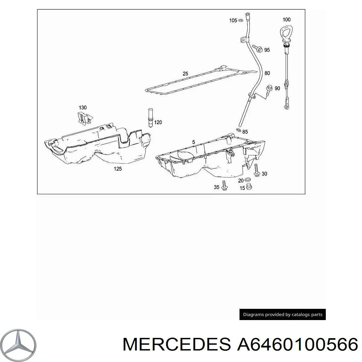  Mercedes A6460100566 цена, от 14.76 USD