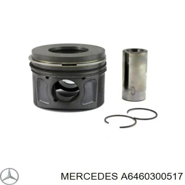 A646030051754 Mercedes поршень в комплекте на 1 цилиндр, std