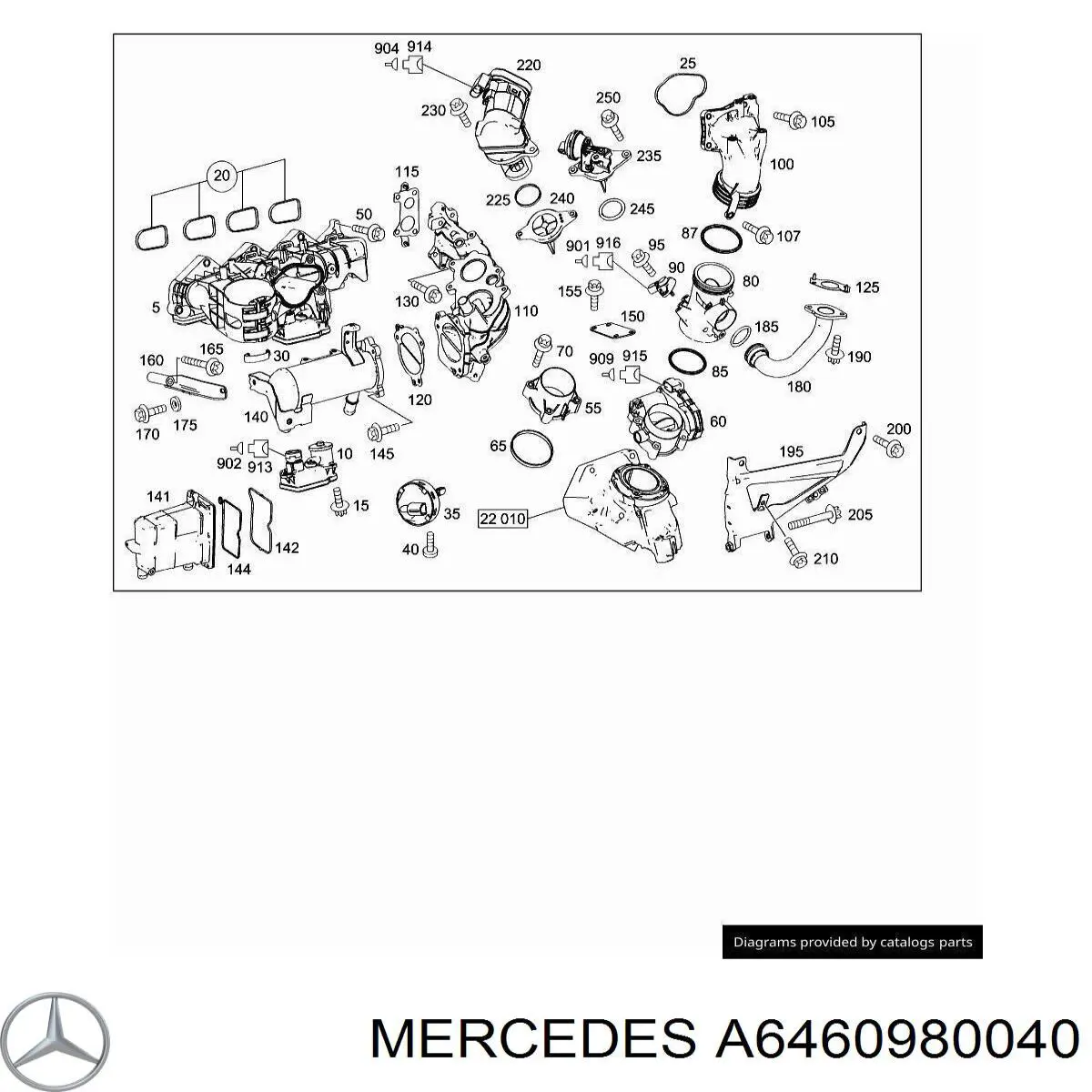 A6460980040 Mercedes 