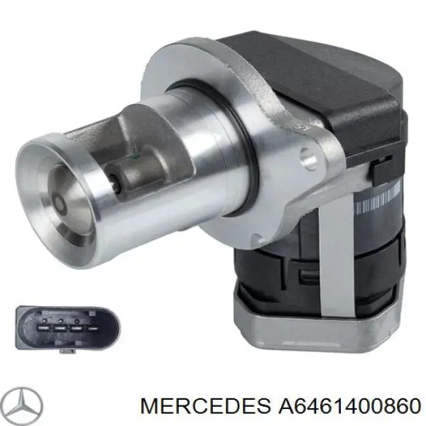 A6461400860 Mercedes válvula egr de recirculação dos gases