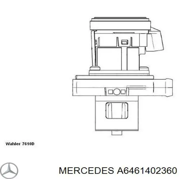 Клапан ЕГР A6461402360 Mercedes