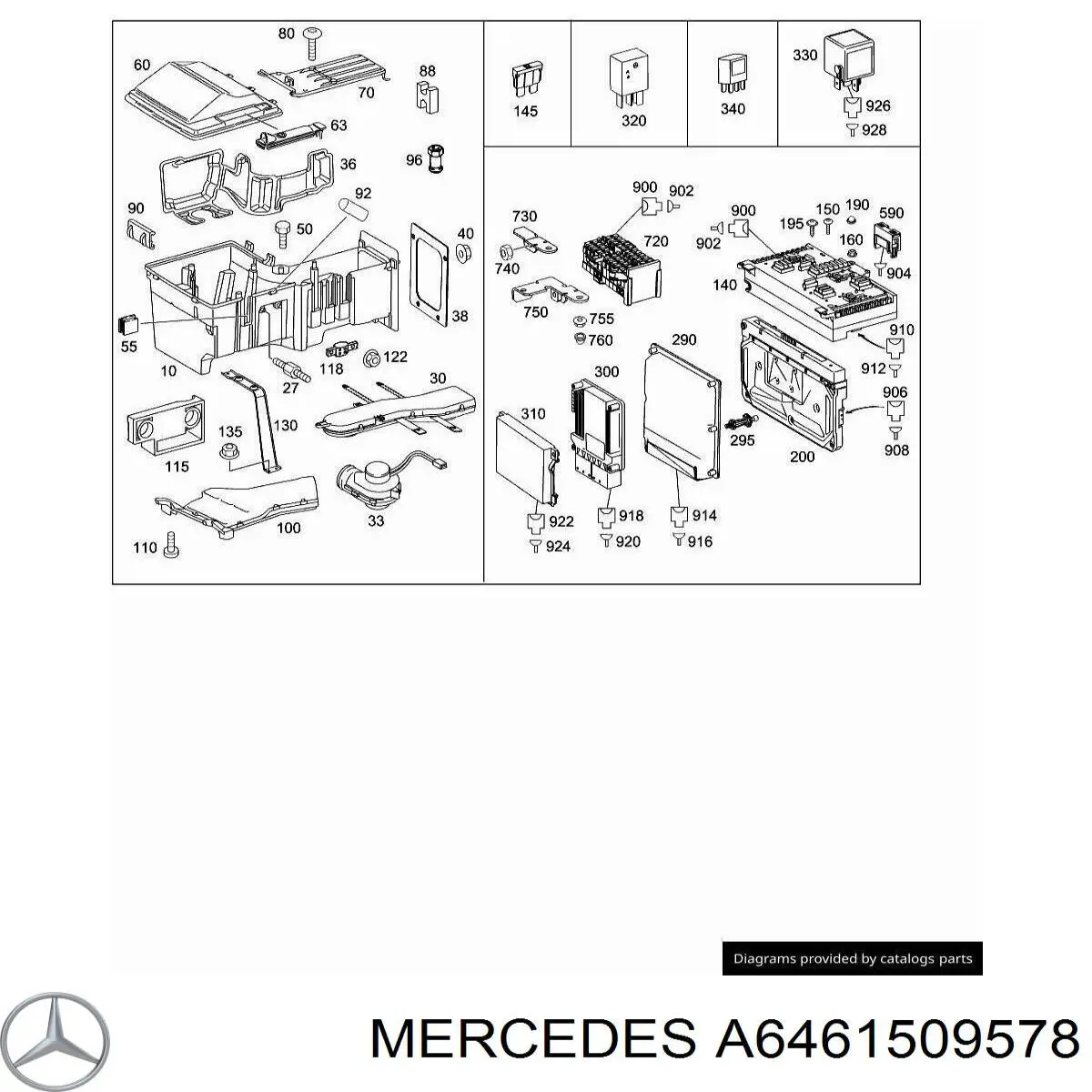 Блок управления двигателем 6461532091 Mercedes