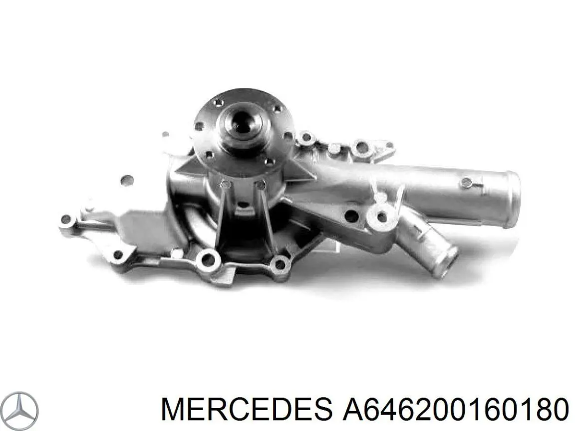 A646200160180 Mercedes bomba de água (bomba de esfriamento)