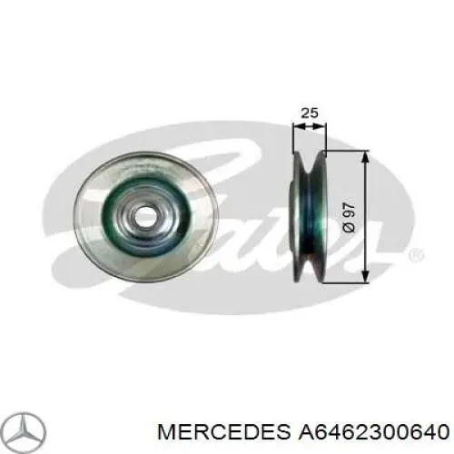 Ролик натяжителя приводного ремня Mercedes A6462300640