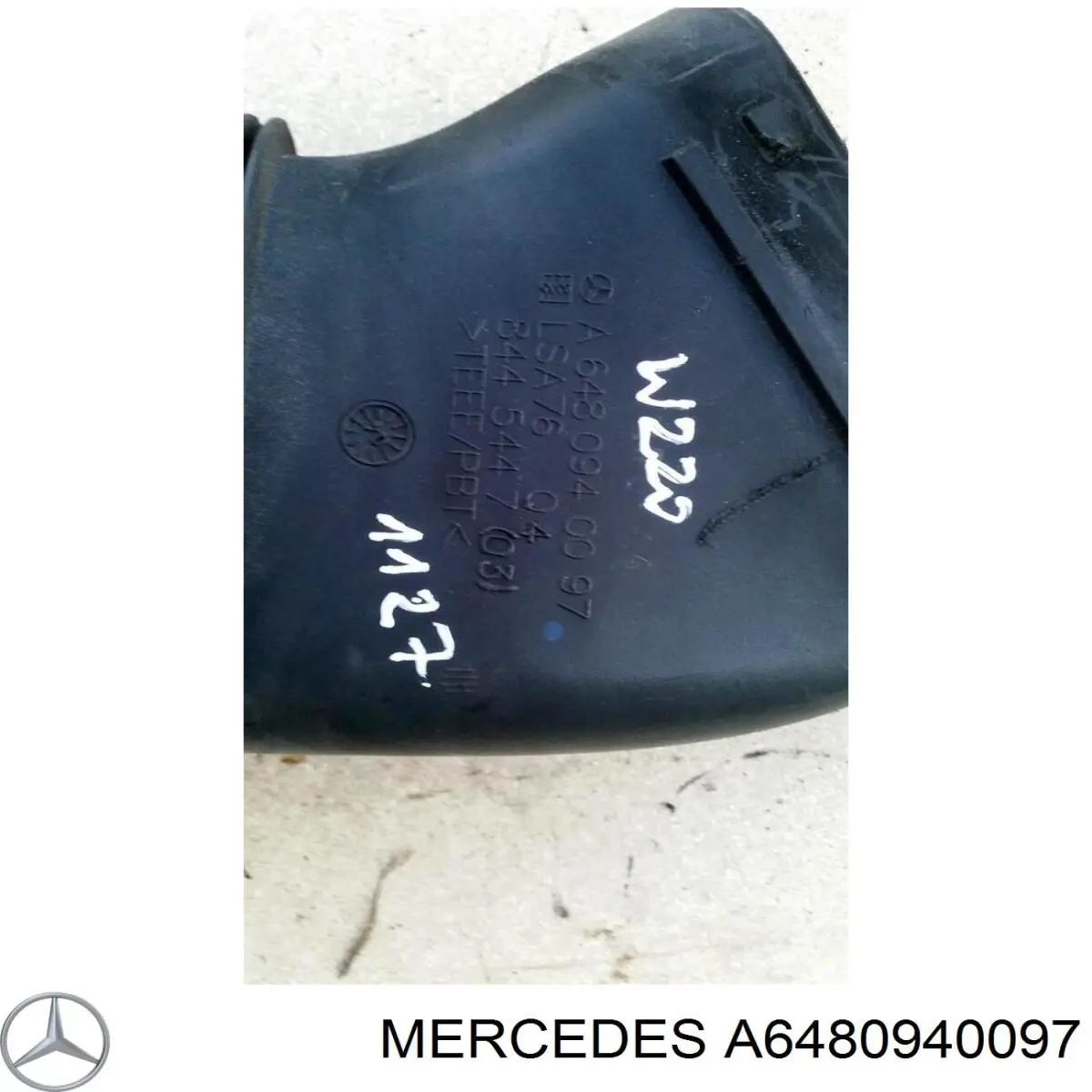 A6480940097 Mercedes Воздухозаборник воздушного фильтра