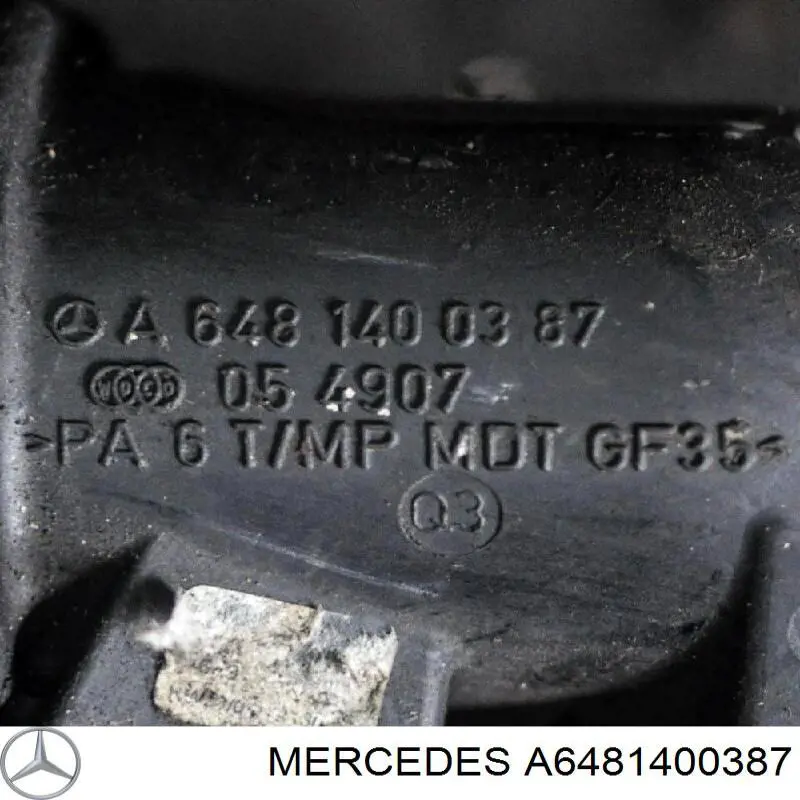 Купить A6481400387 Mercedes Патрубок интеркулера
