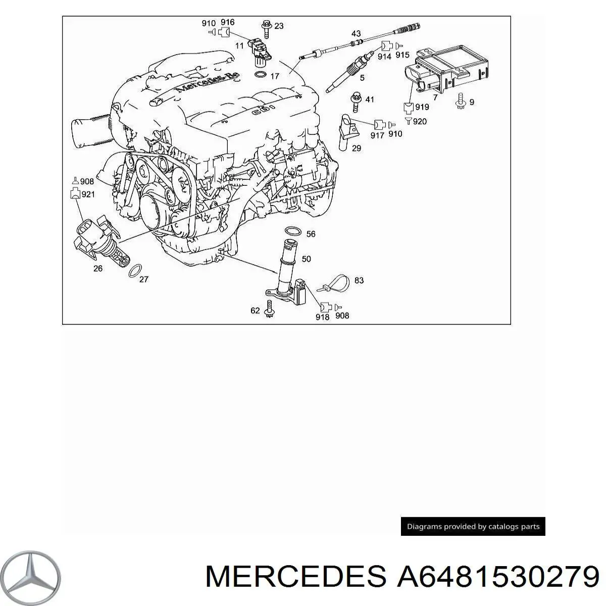 A6481530279 Mercedes relê das velas de incandescência