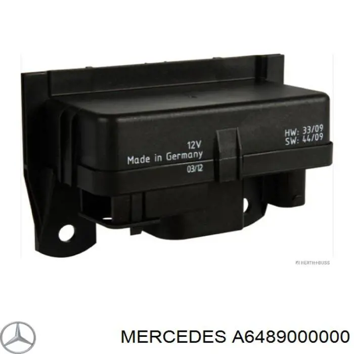 A6489000000 Mercedes relê das velas de incandescência