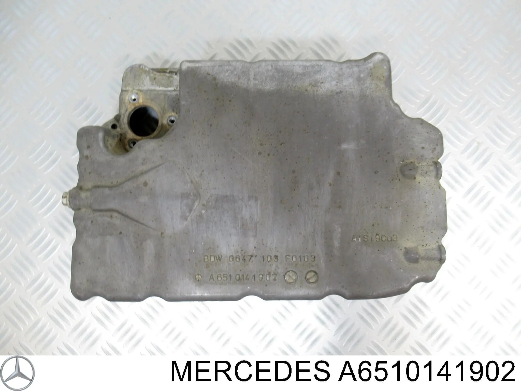 A6510141902 Mercedes panela de óleo de cárter do motor, parte inferior