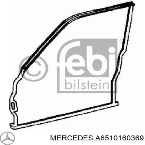 Комплект прокладок двигателя, верхний Mercedes 6510160569