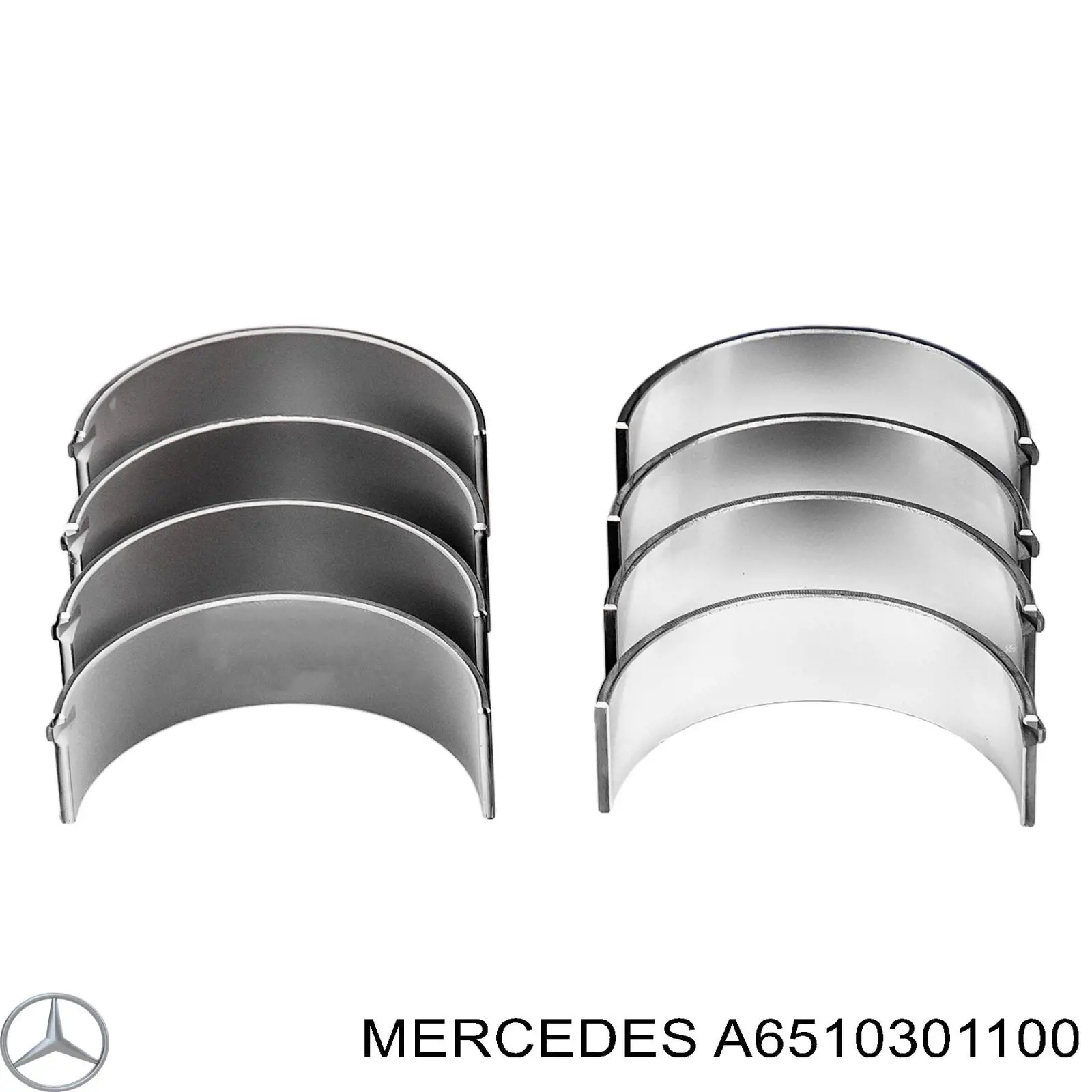 Шатунные вкладыши коленчатого вала Mercedes A6510301100 цена, от 55.95 USD