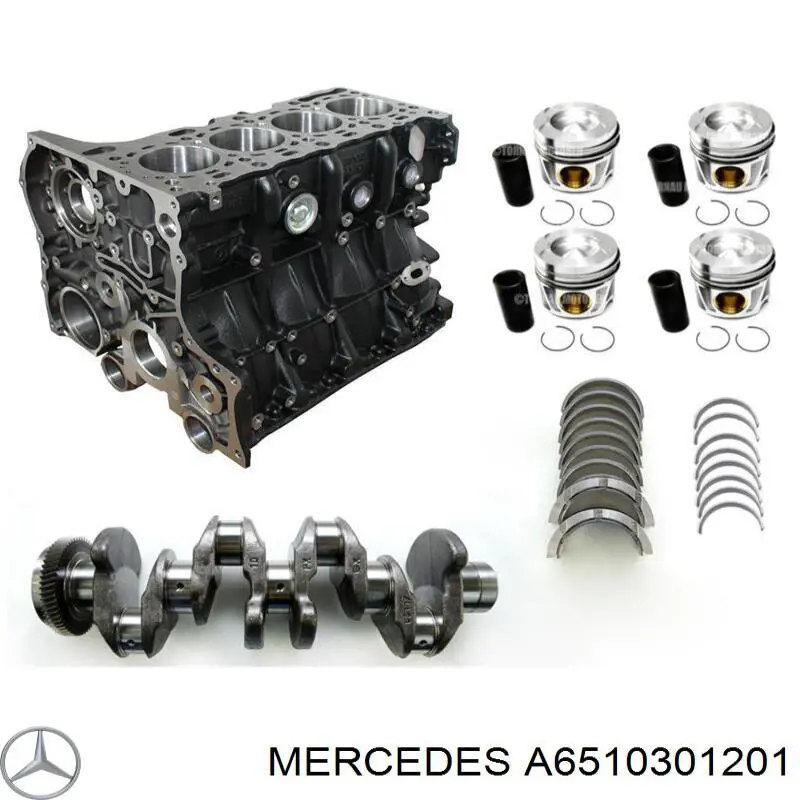 A6510300701 Mercedes коленвал двигателя