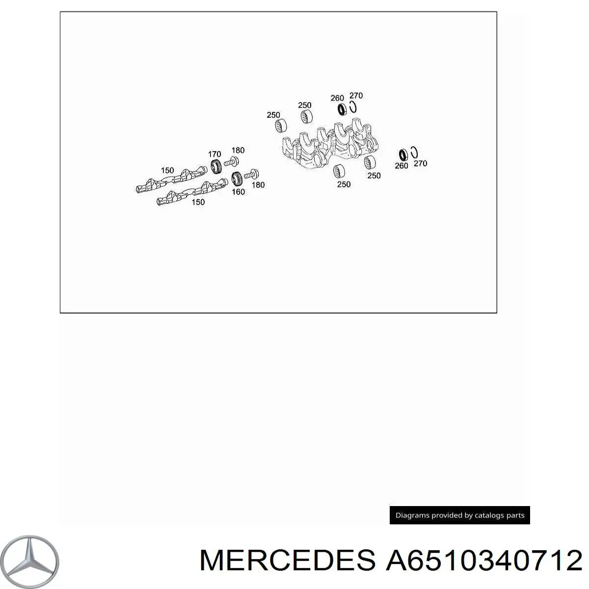 A6510340712 Mercedes Шестерня балансировочного вала правая