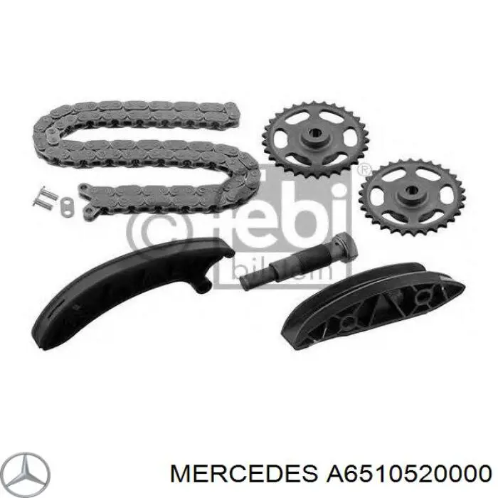 A6510520000 Mercedes engrenagem de cadeia da roda dentada da árvore distribuidora de motor
