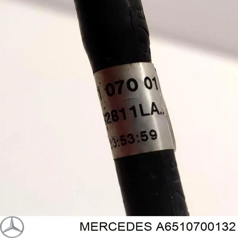 Обратная топливная трубка от форсунок Mercedes A6510700132