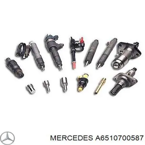 Форсунка впрыска топлива Mercedes A6510700587