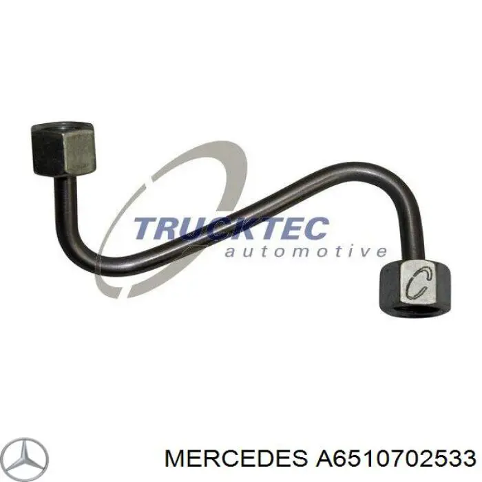 A6510702533 Mercedes трубка топливная форсунки 3-го цилиндра