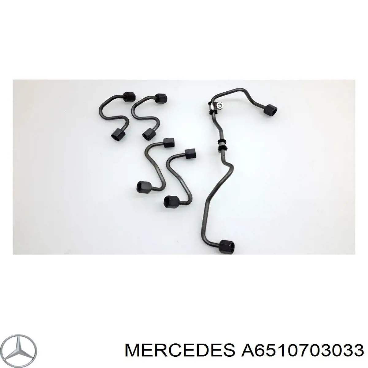 Трубка топливная, от ТНВД к топливной рейке Mercedes 6510704433