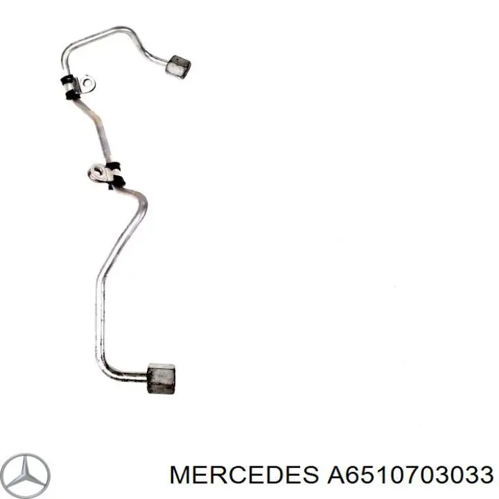 6510704433 Mercedes Трубка топливная, от ТНВД к топливной рейке