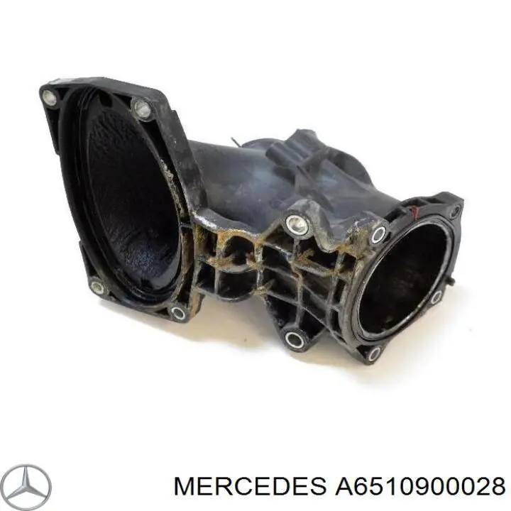 A6510900028 Mercedes cano derivado de ar, da válvula de borboleta
