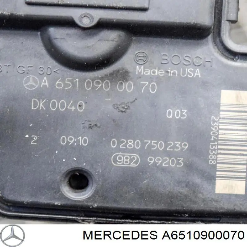 Válvula de borboleta montada para Mercedes Sprinter III 5-t 907, 910