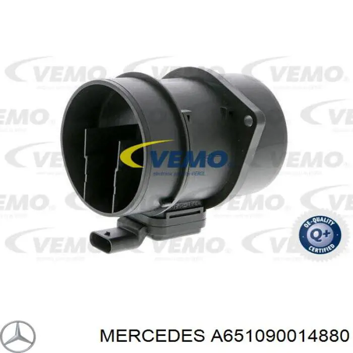 Sensor De Flujo De Aire/Medidor De Flujo (Flujo de Aire Masibo) A651090014880 Mercedes