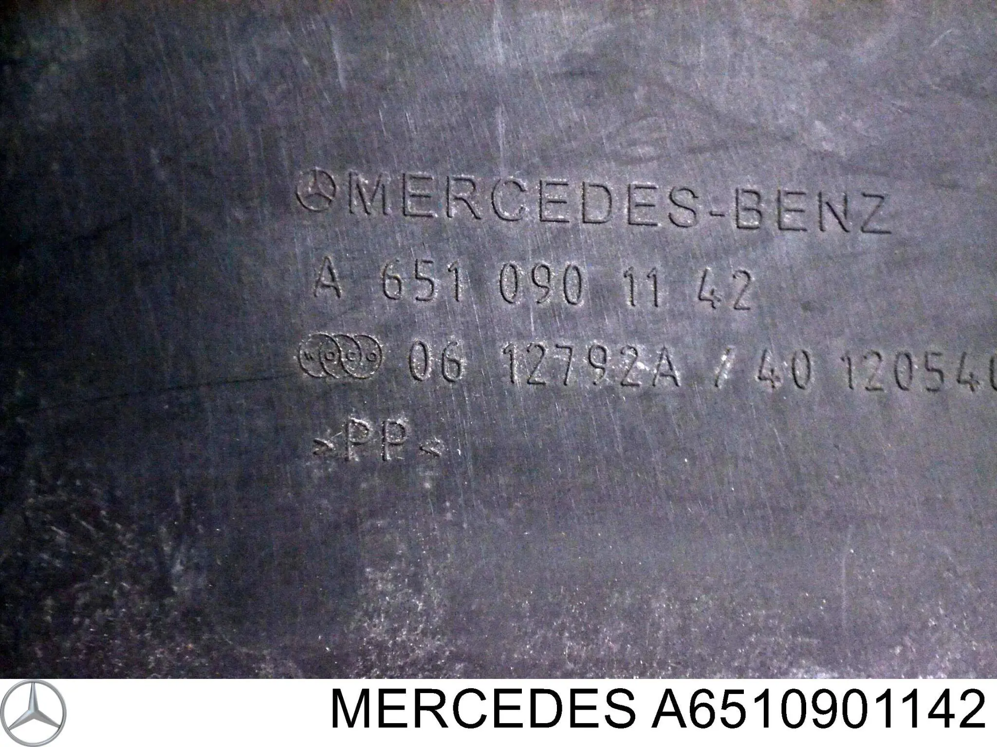 A6510901142 Mercedes tomada de ar de filtro de ar