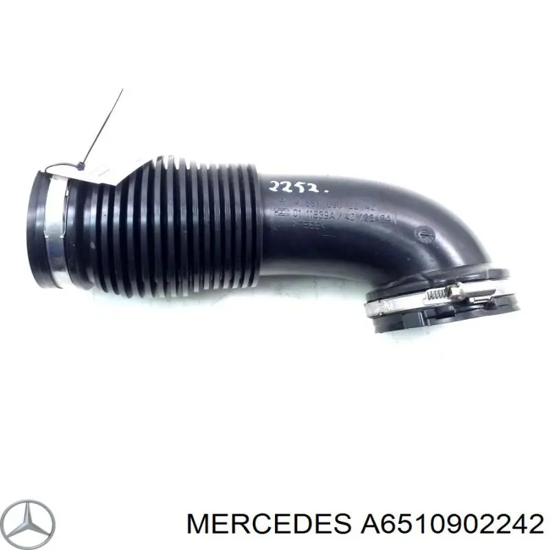 A6510902242 Mercedes cano derivado de ar, saída de filtro de ar