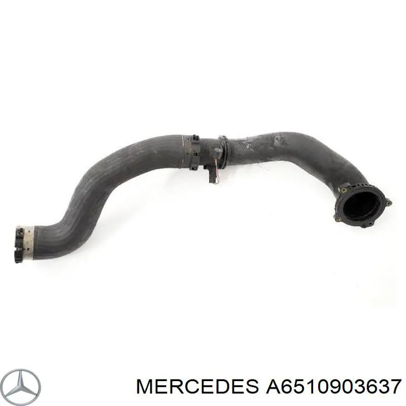 Патрубок интеркулера A6510903637 Mercedes