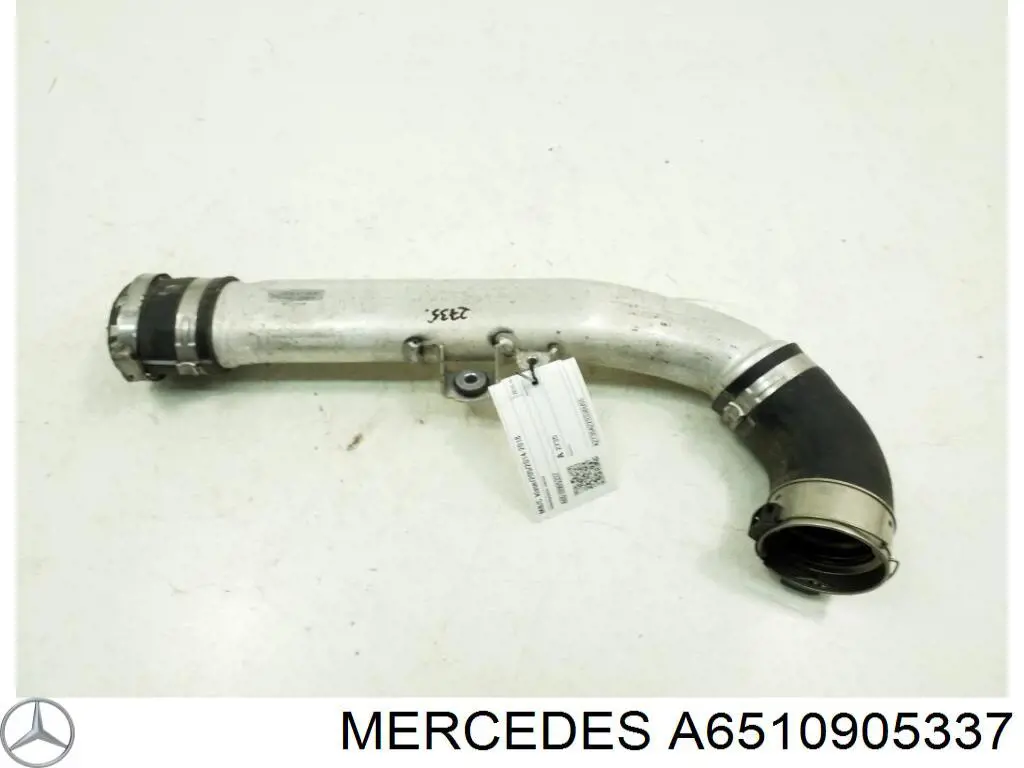 Патрубок воздушный, выход из турбины/компрессора (наддув) Mercedes 6510905337 цена, от 36.63 USD