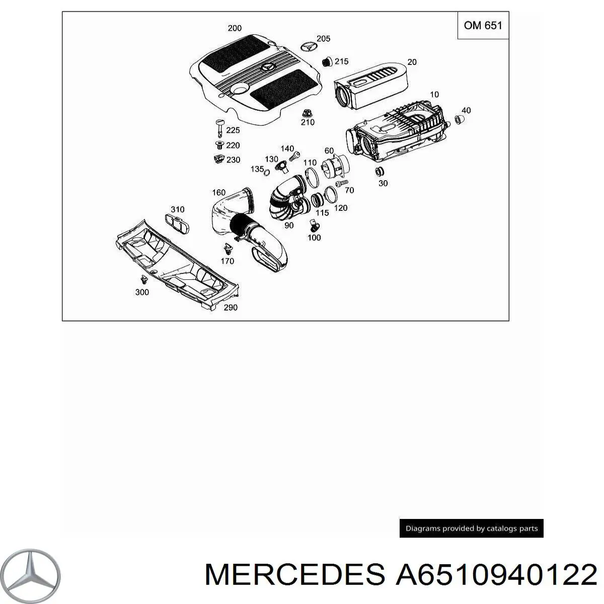  Mercedes A6510940322 цена, от 14.23 USD
