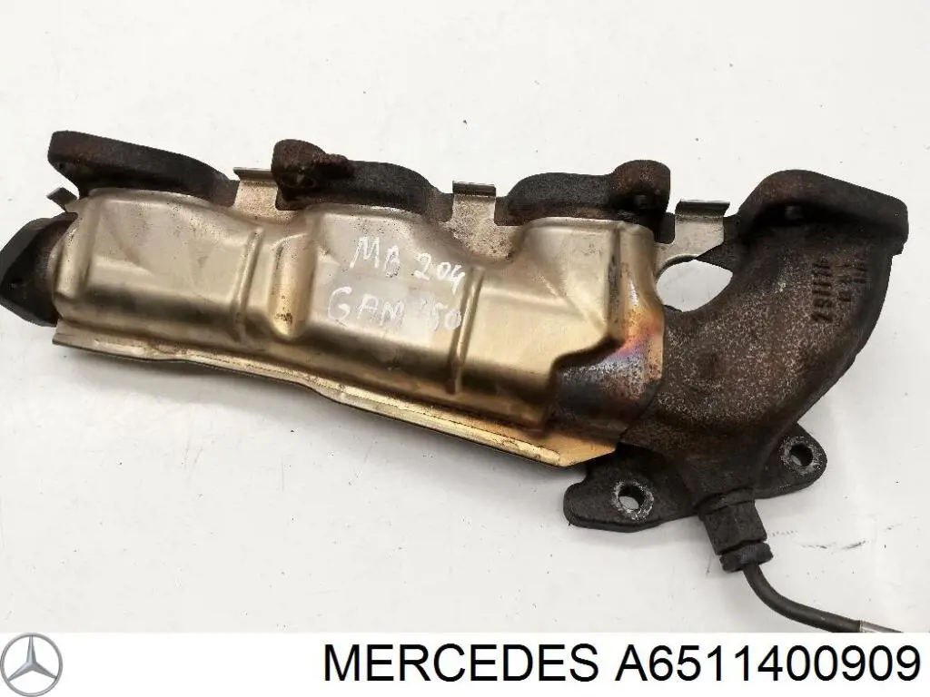 A6511400909 Mercedes tubo coletor de escape