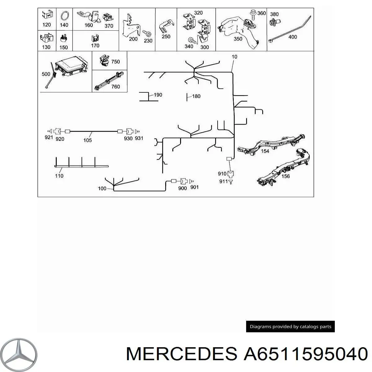  Mercedes A6511595040 цена, от 0.91 USD