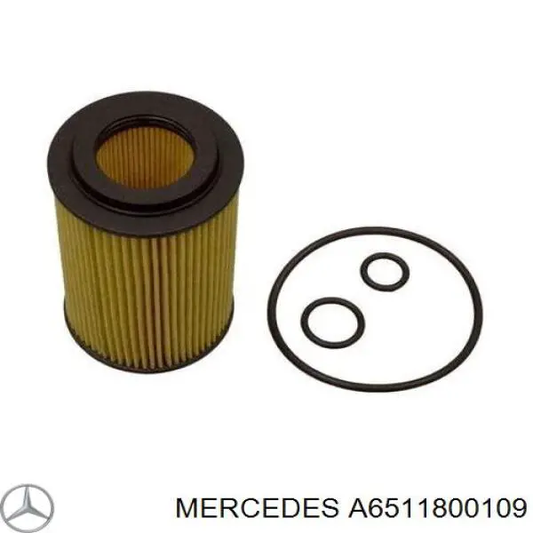Filtro de óleo A6511800109 Mercedes
