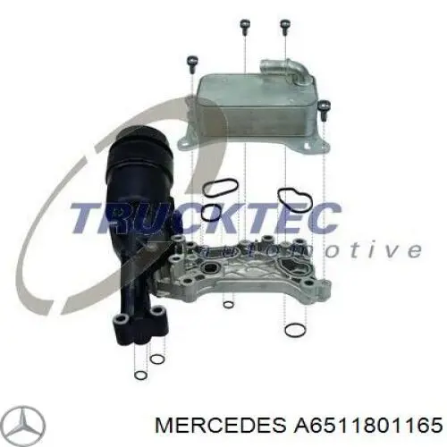 A6511801165 Mercedes radiador de óleo