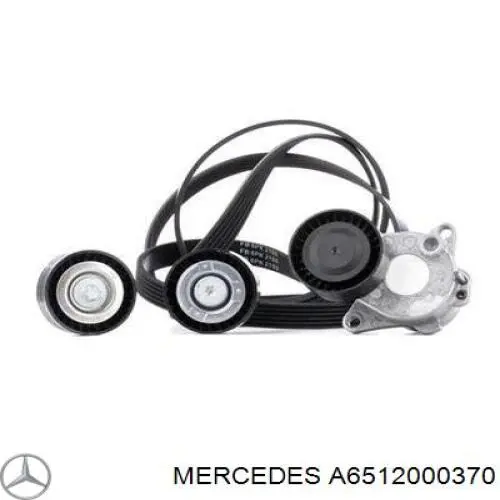 A6512000370 Mercedes rolo parasita da correia de transmissão