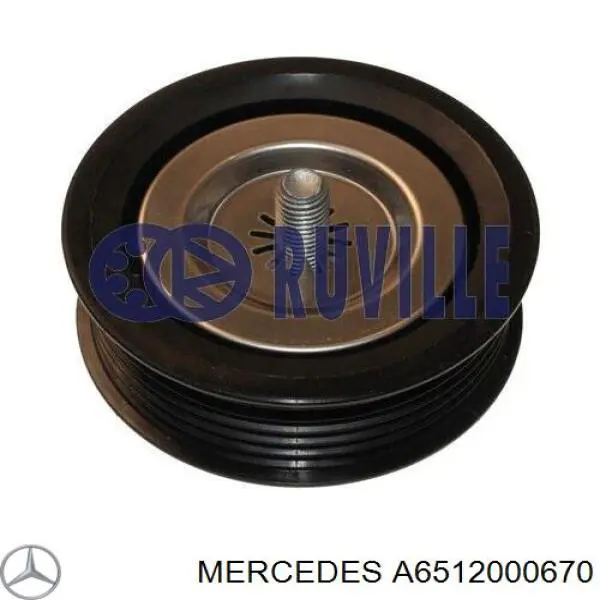 Паразитный ролик приводного ремня Mercedes A6512000670 цена, от 26.91 USD