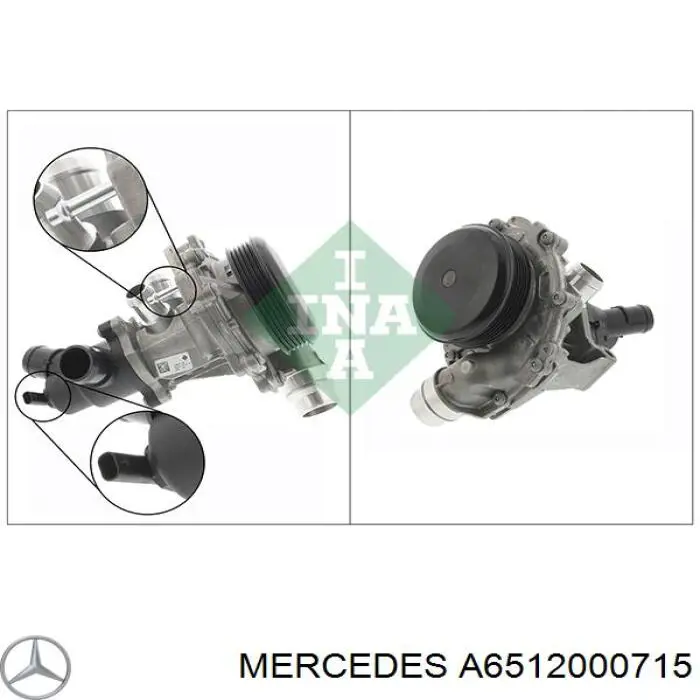 A6512000715 Mercedes termostato