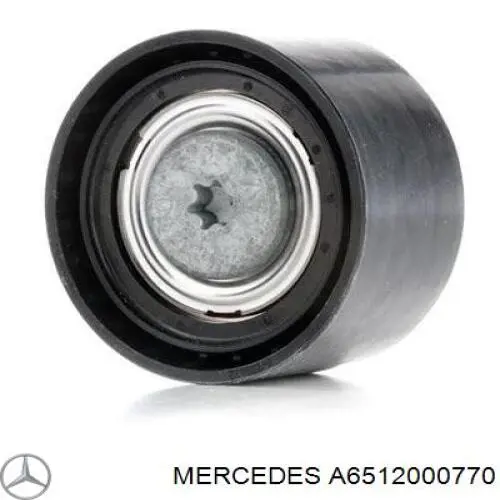 A6512000770 Mercedes rolo parasita da correia de transmissão
